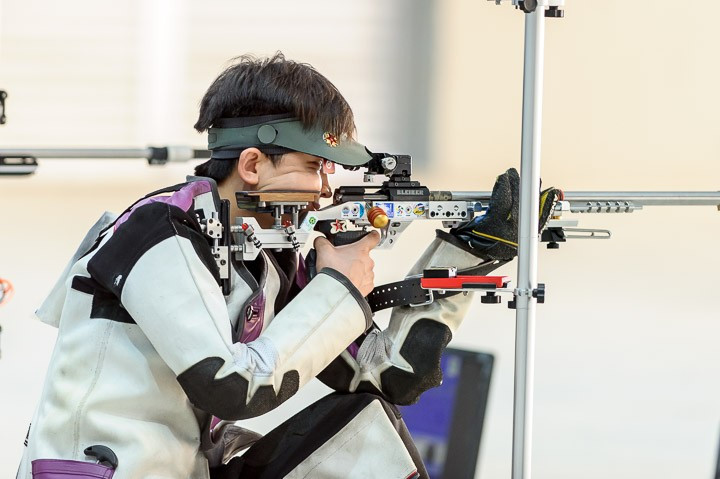 China's Hui Zicheng beat the previous world record by 1.2 points ©ISSF