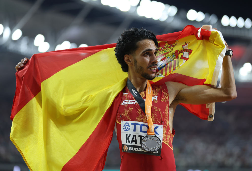 Silver medalist Mohamed Katir of Team Spain. GETTY IMAGES