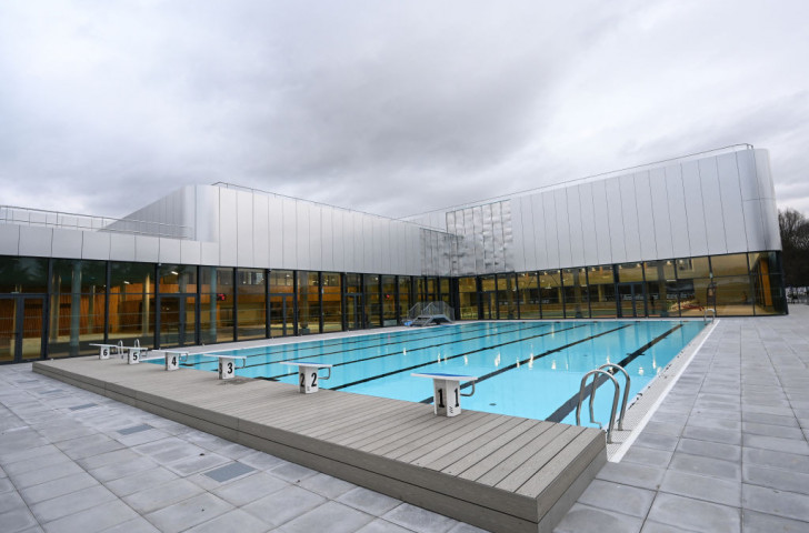 Paris 2024: New swimming pool opens in La Courneuve (Seine-Saint-Denis). GETTY IMAGES