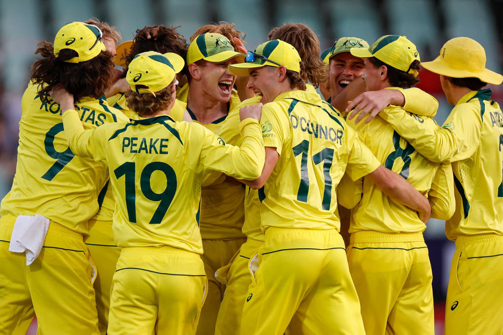 Australia celebrated a well-deserved title. GETTY IMAGES
