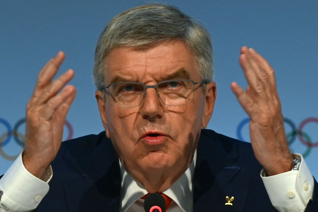 IOC President Thomas Bach has received a message from the Ukrainian Olympic Committee. GETTY IMAGES