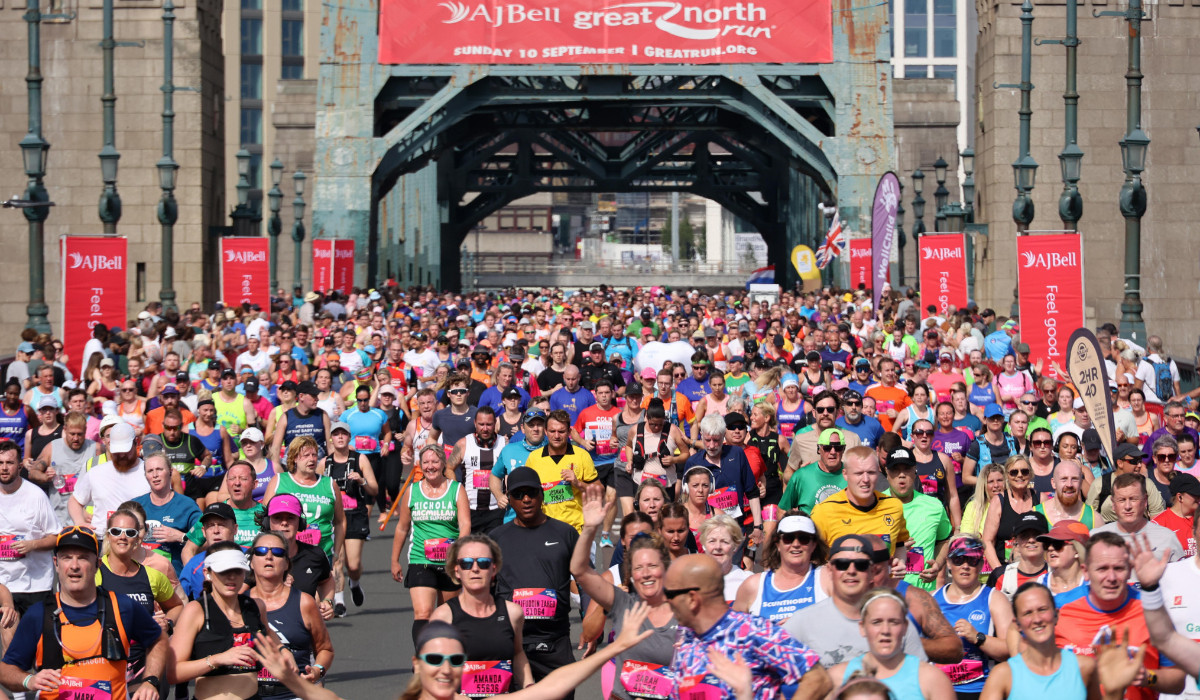 Over 60,000 participants ran the iconic Newcastle-South Shields route in 2023. GNR