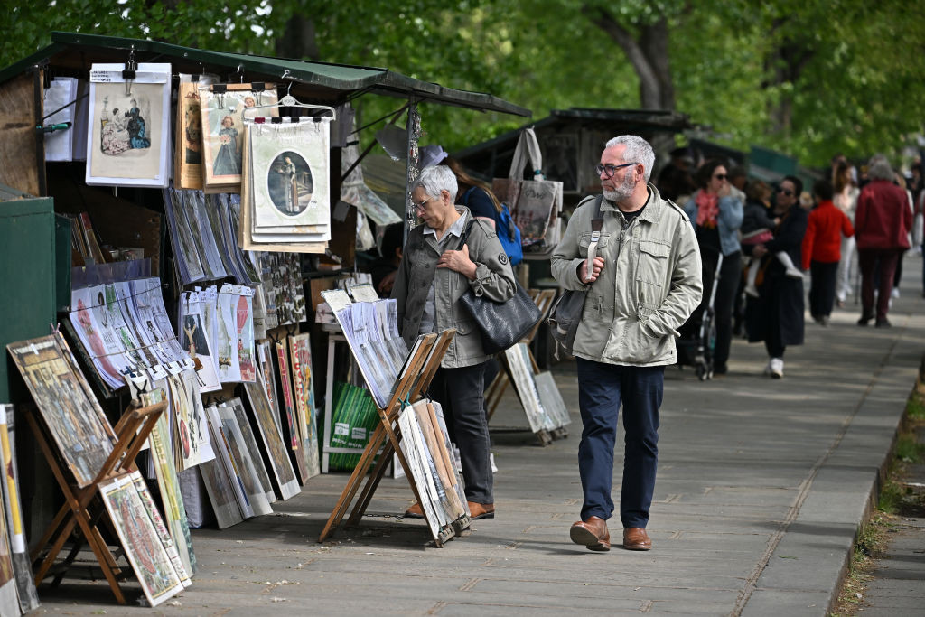An attraction for booksellers is the number of tourists that Paris will receive. GETTY IMAGES