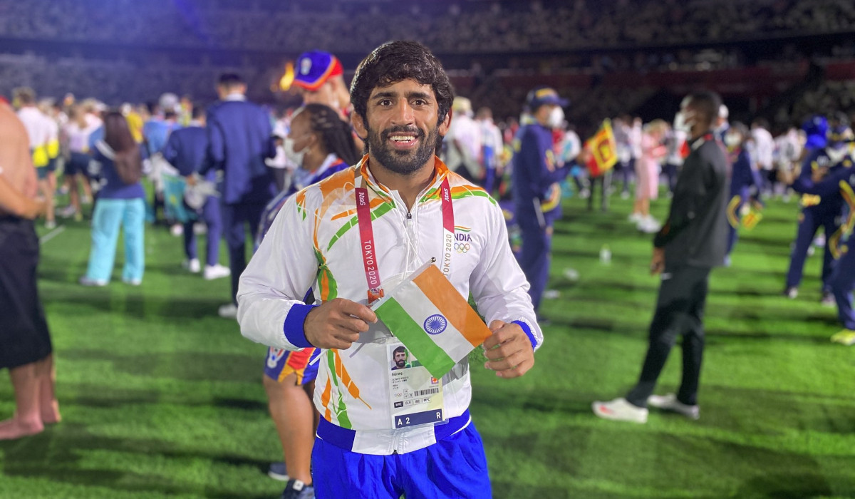 Bajrang Punia is an Olympic bronze medallist. 'X'
