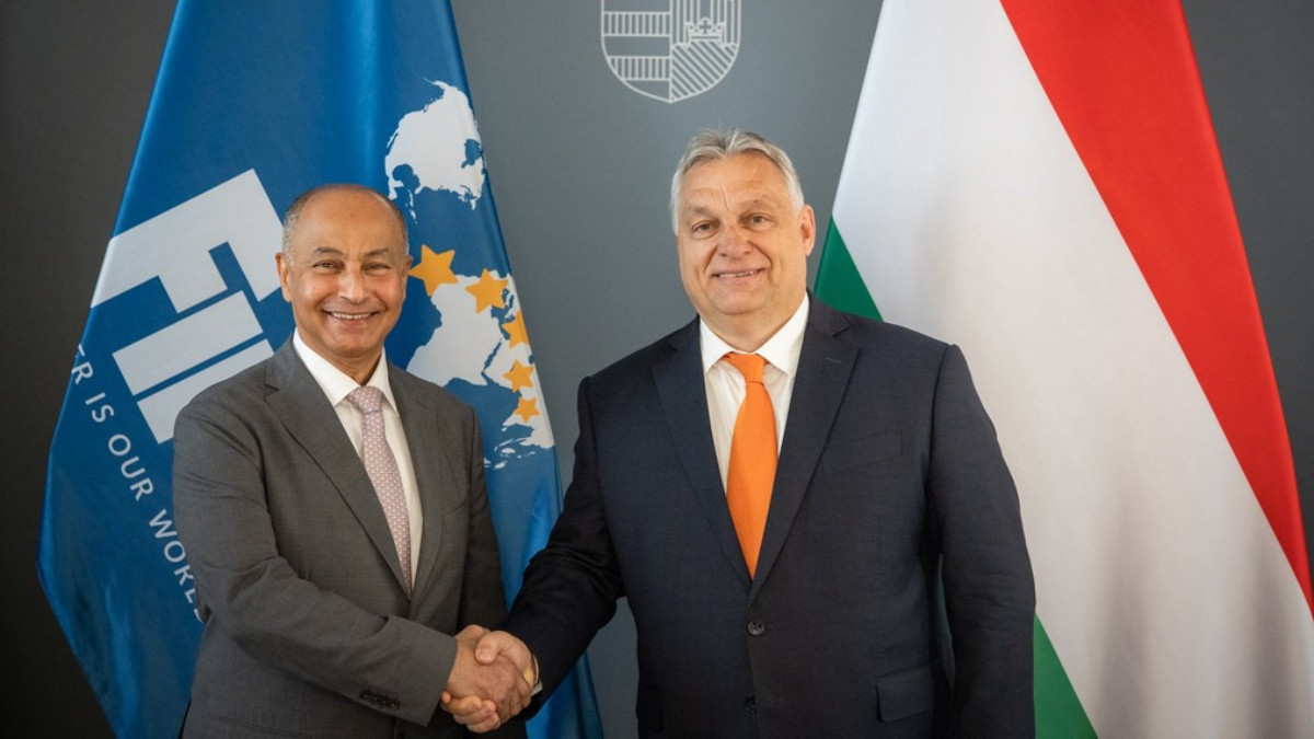 Al-Musallam, happy with Hungarian Prime Minister Viktor Orban. INSTAGRAM