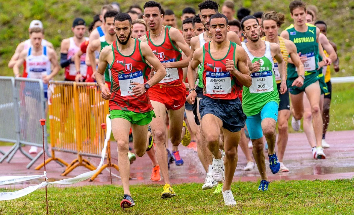 Men's race two years ago in Aveiro with Moroccan athletes in first positions. FISU
