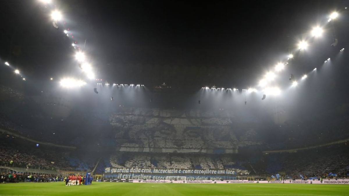 The stadium is called the Giuseppe Meazza for Inter matches and the San Siro when AC Milan plays at home. GETTY IMAGES