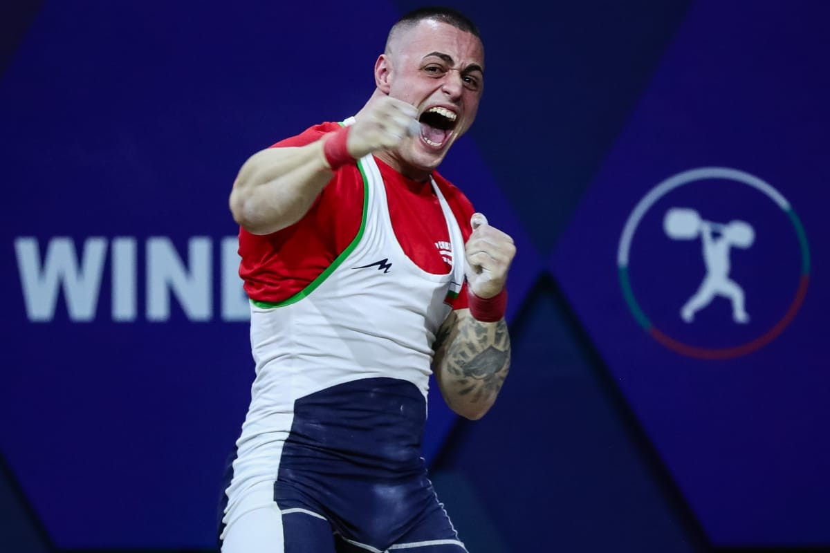 Karlos Nasar was unstoppable in Sofia. WEIGHTLIFTING BULGARIA