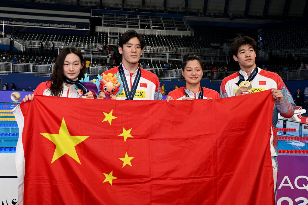 China triumphs at the World Aquatics Championships in Doha. GETTY IMAGES