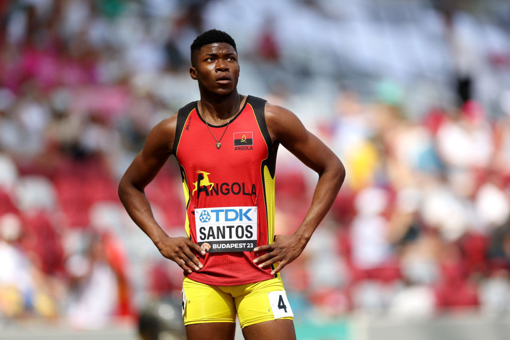 Angola's Marcos Santos during the World Athletics Championships Budapest 2023. GETTY IMAGES