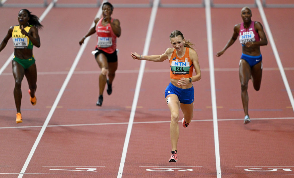 Femke Bol has three of the five best indoor 400m marks in history. GETTY IMAGES