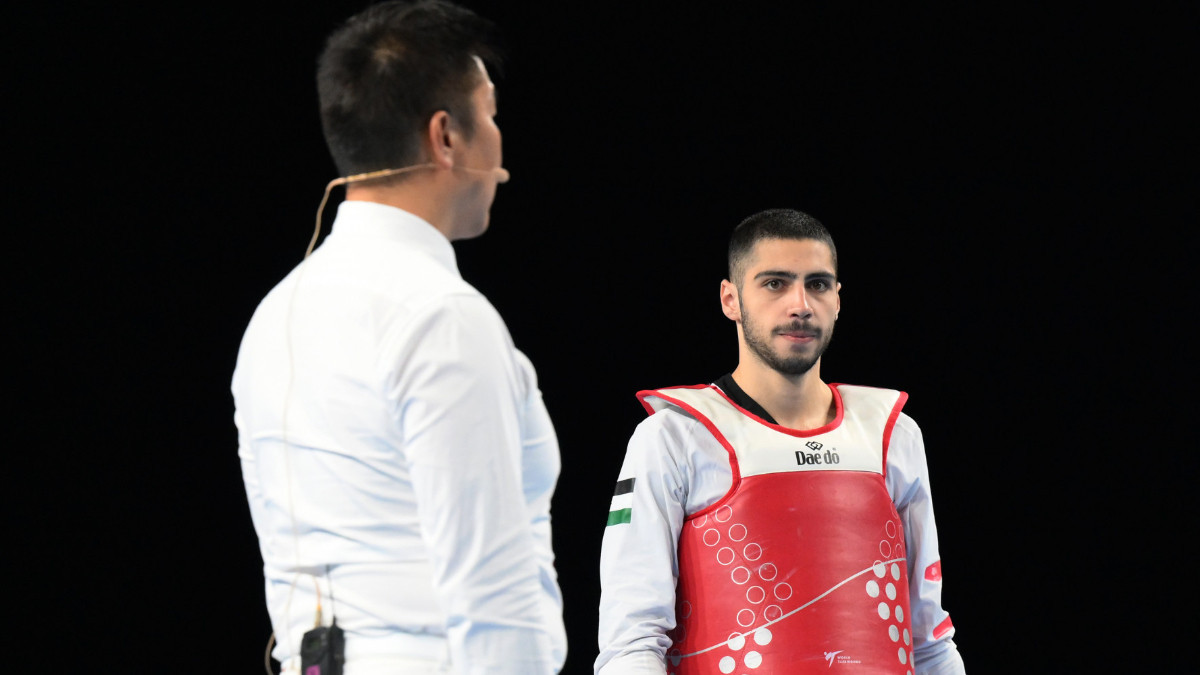 Zaid Kareem is ready to give Jordan another Olympic medal in taekwondo. GETTY IMAGES