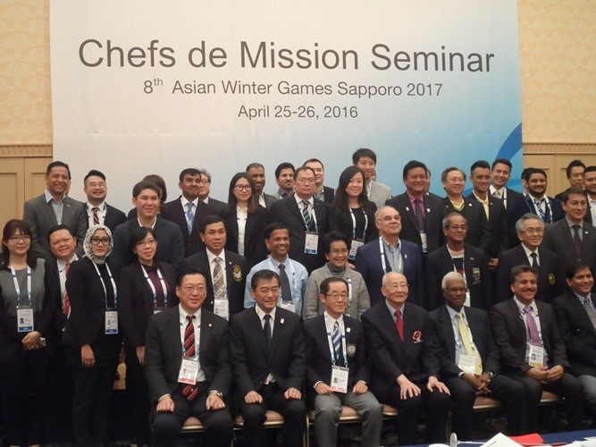 Chef de Missions from participating NOCs have travelled to Sapporo ahead of the Asian Winter Games ©OCA