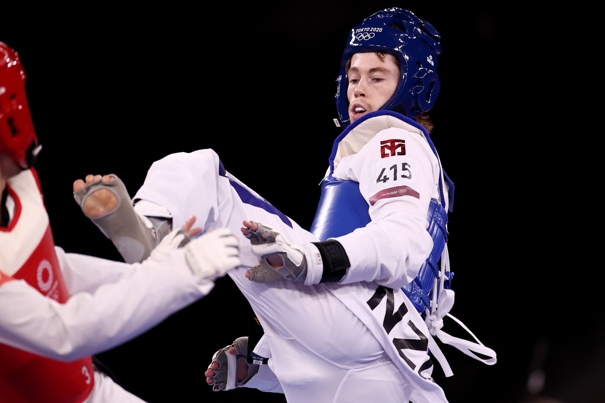 tom Burns was the only Taekwondo athlete to represent New Zealand at Tokyo 2020. GETTY IMAGES