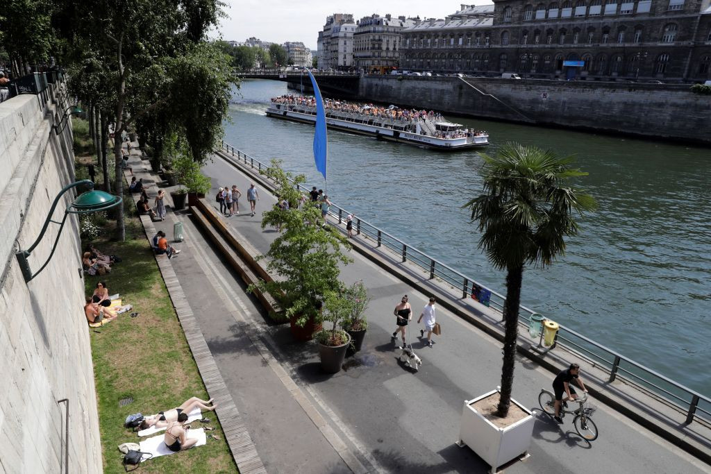 The waters of the Seine will host the swimming and triathlon events. GETTY IMAGES