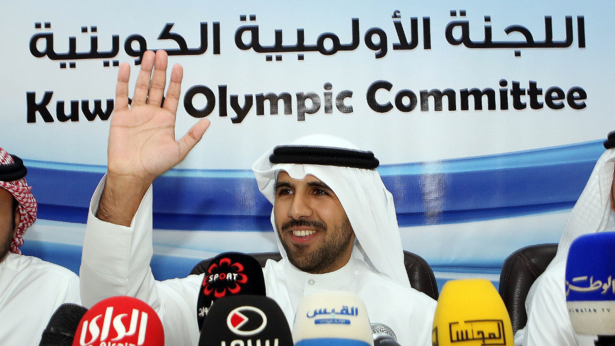The President of the Kuwait Olympic Committee, Sheikh Fahad Nasser Sabah Al-Ahmad Al-Sabah. KOC