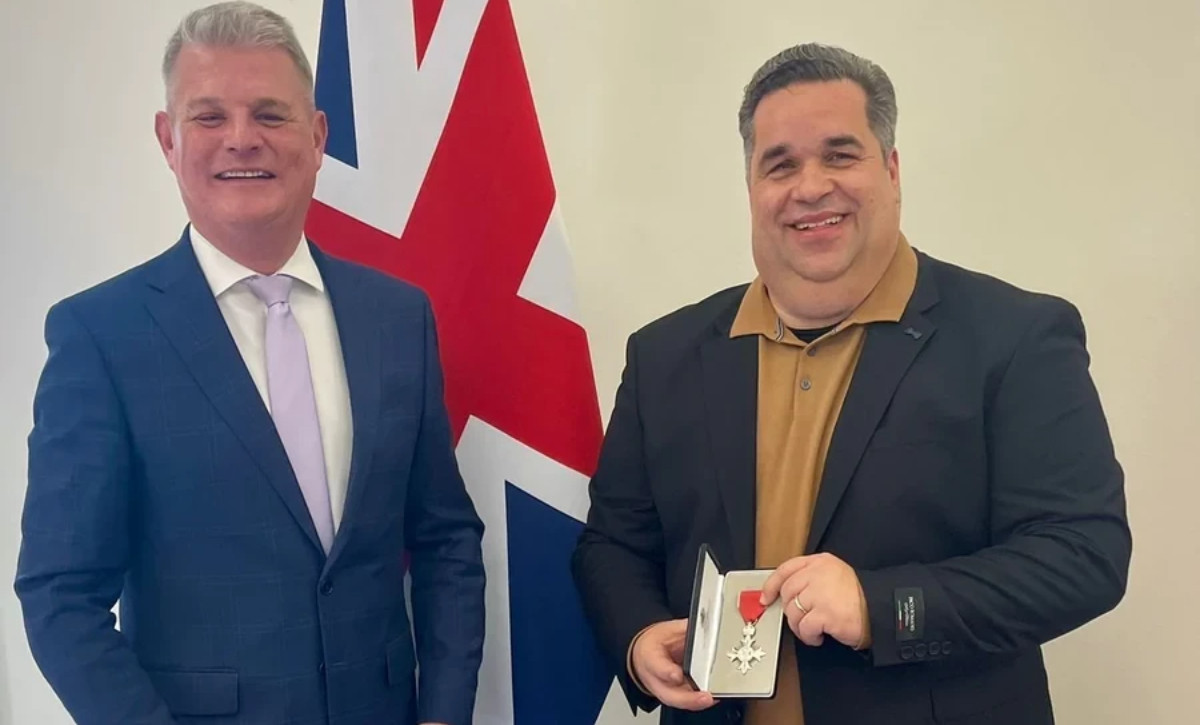 Vecko received his award in London from Minister for Equalities Stuart Andrew. BPTT
