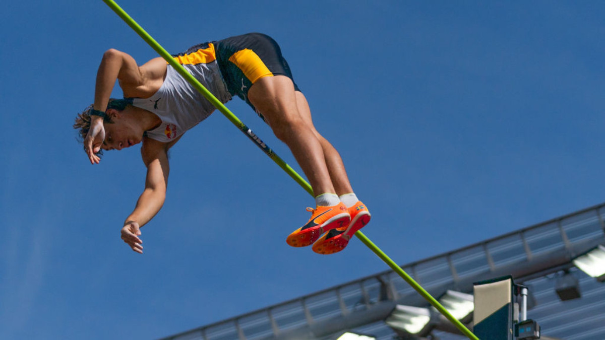 Duplantis, the pole vault record holder, will be the favourite in Glasgow. GETTY IMAGES