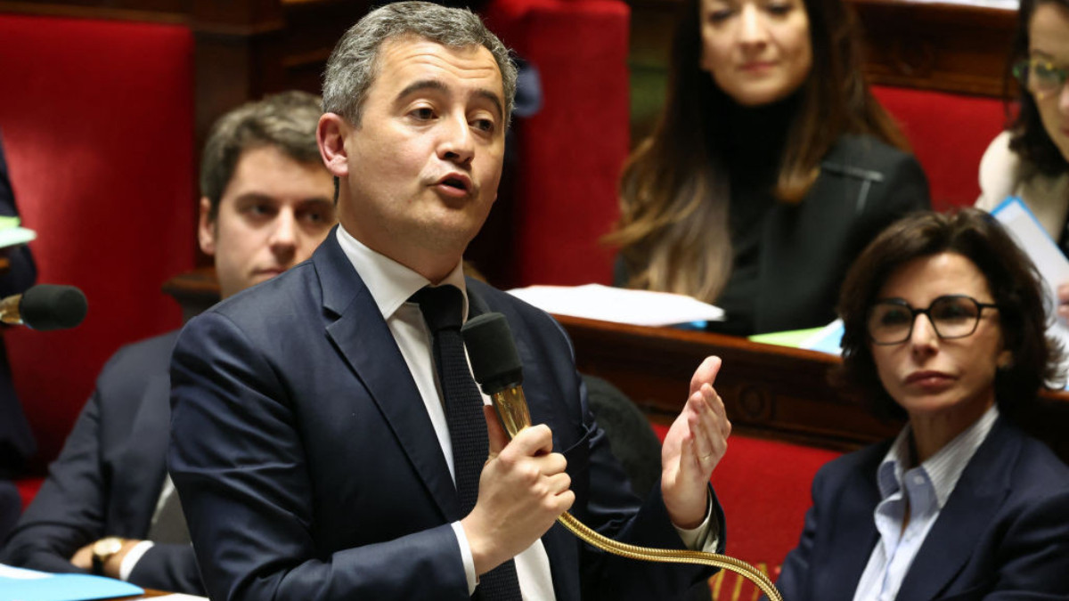 France's Interior Minister Gerald Darmanin at the French National Assembly. GETTY IMAGES