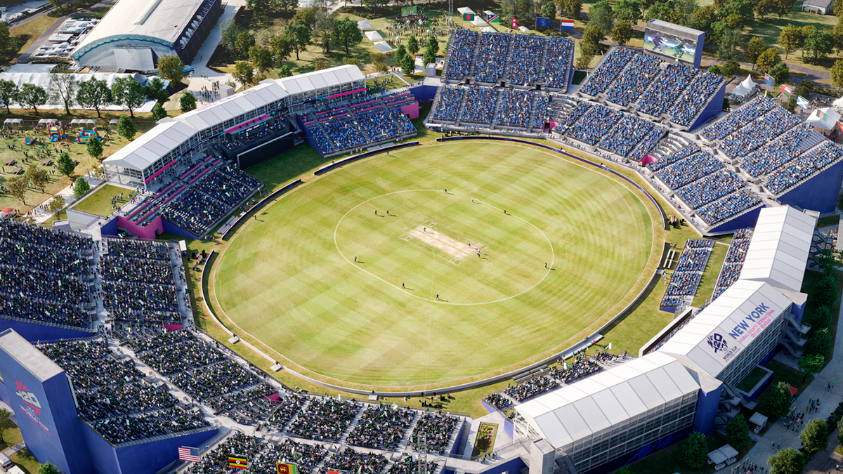 Proposed design for the Nassau County International Cricket Stadium. ICC
