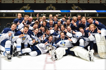 Finland won the IIHF Under-18 World Championships for the first time in 16 years after beating Sweden in the final in the American city of Grand Forks ©Matt Zambonin/HHOF-IIHF Images