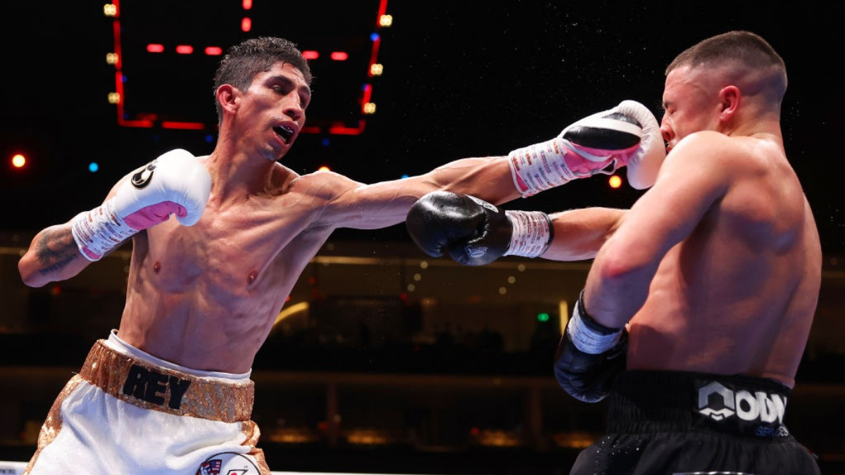 A picture from the Saudi Arabia bout between Vargas and Ball. GETTY IMAGES