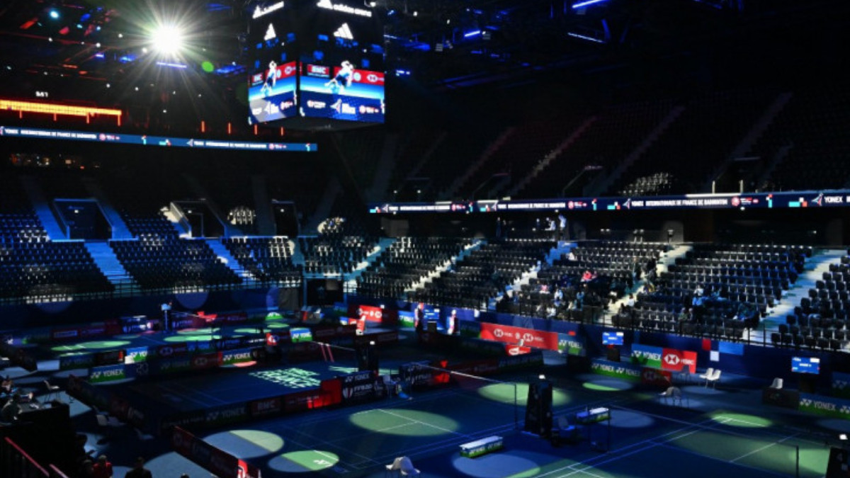 The Porte de la Chapelle arena tested for Paris 2024 during the French Open. 'X' / SPOTV_INDONESIA