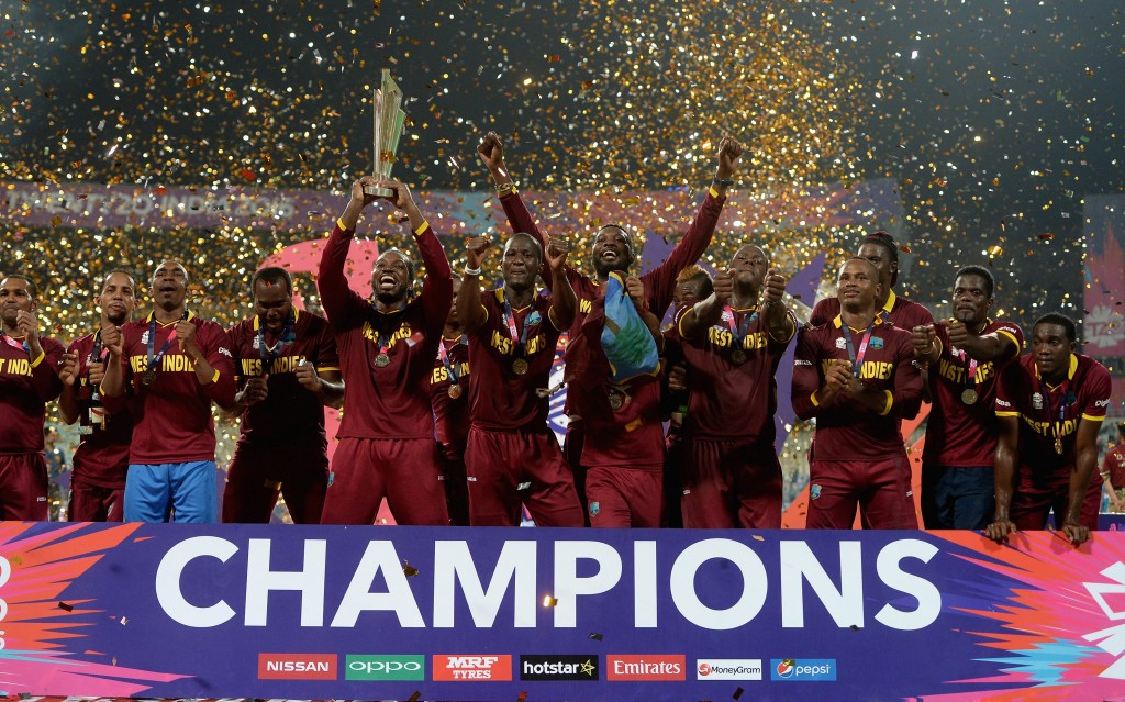The West Indies have been reprimanded for their conduct after winning the ICC World Twenty20 tournament