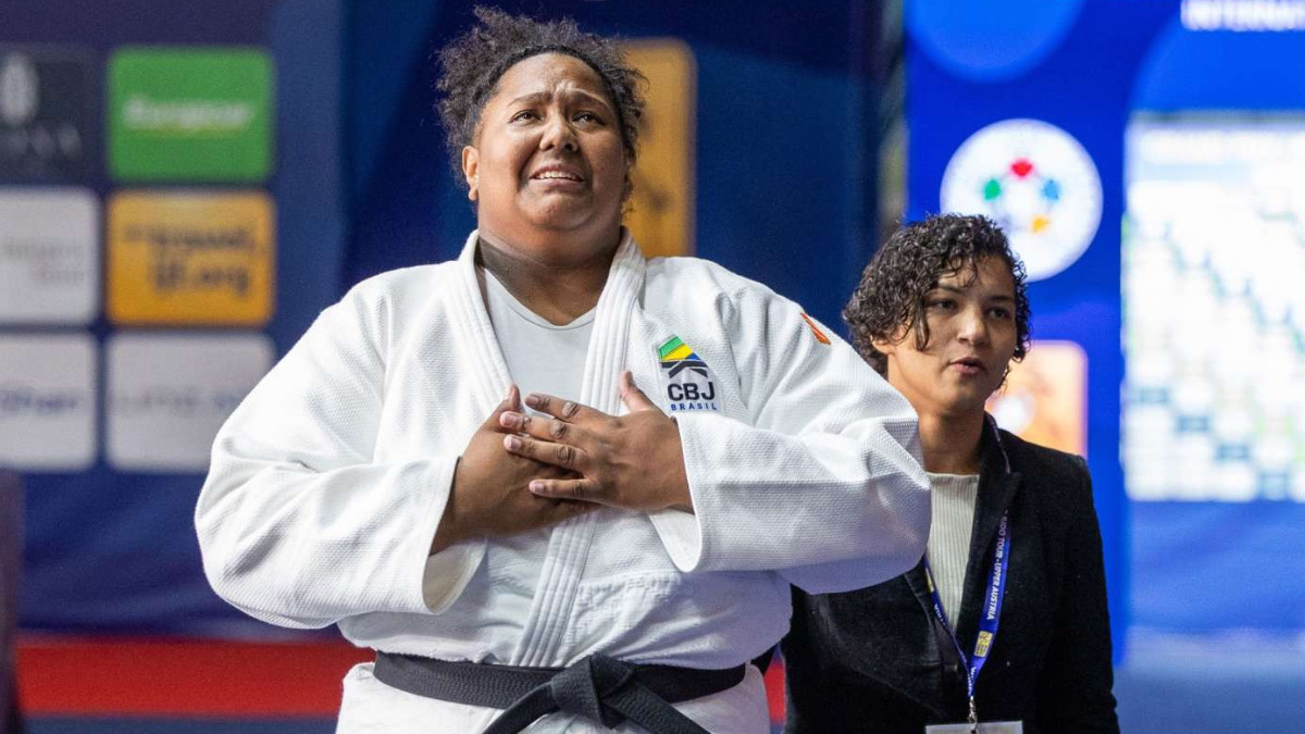 Beatriz Souza of Brazil won gold medal in women's +78 kg category. IJF