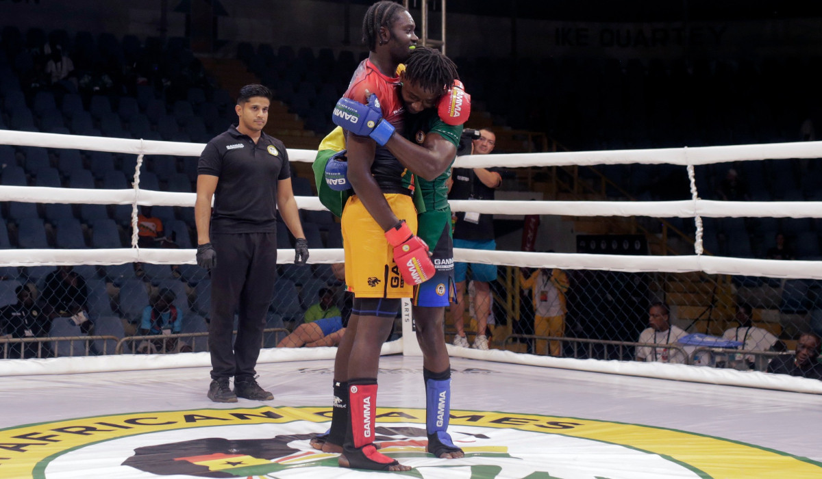 MMA semifinals at the African Games with Ghanaian boxing legend in attendance. GAMMA