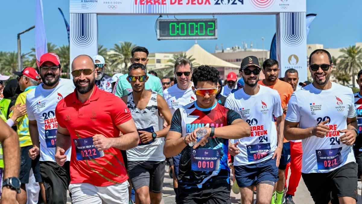 Bahrain and France unite for Pre-Olympic relay, highlighting bilateral ties
