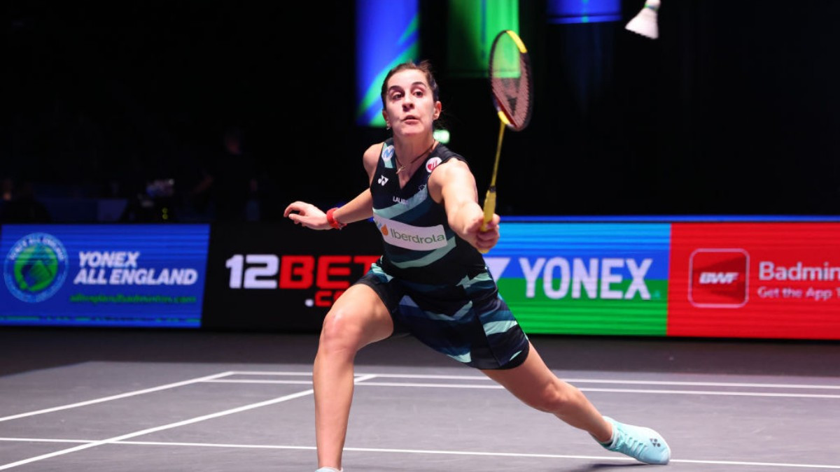 Carolina Marín went from strength to strength at the All England tournament. GETTY IMAGES