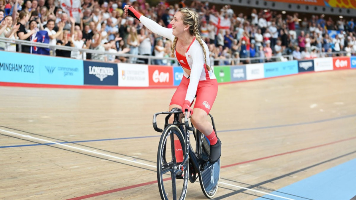 Laura Kenny has won five Olympic gold medals, seven world titles and 14 European titles. GETTY IMAGES