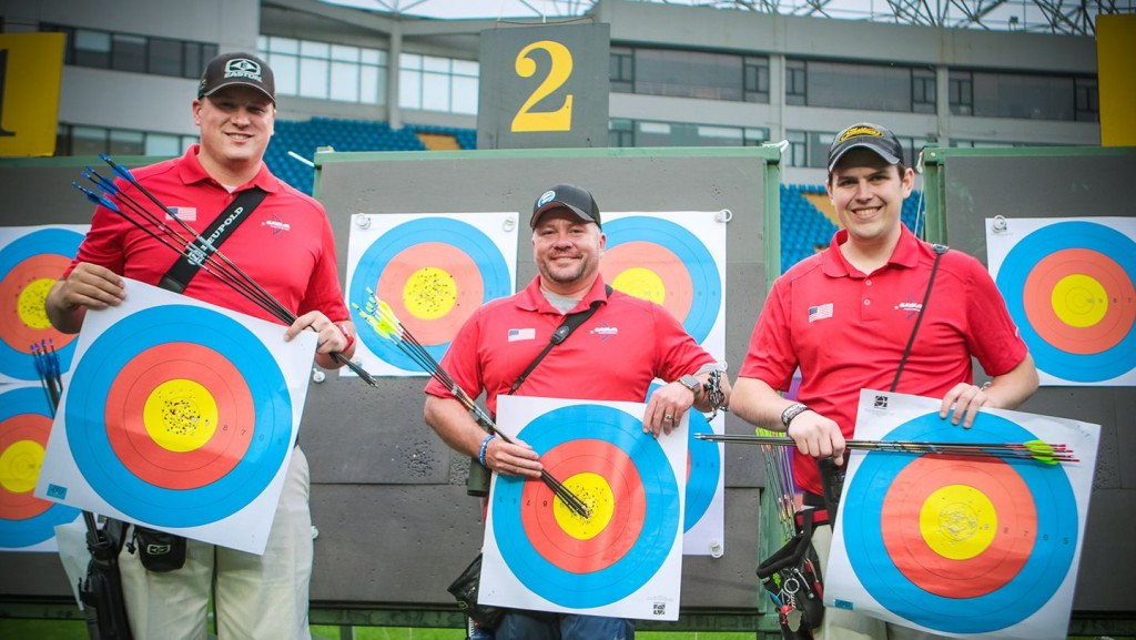 The United States' men's compound team upped their own world record for a ranking round