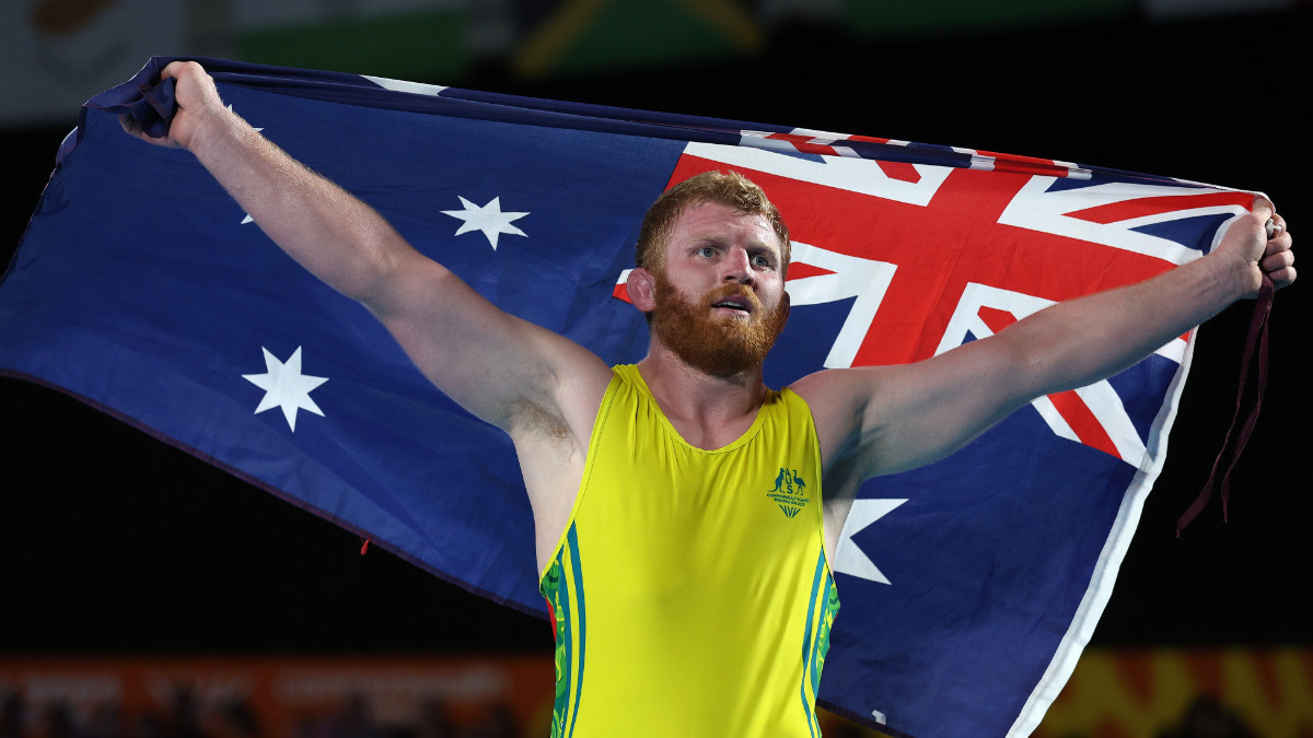 Jayden Lawrence won an Olympic licence for Australia. GETTY IMAGES