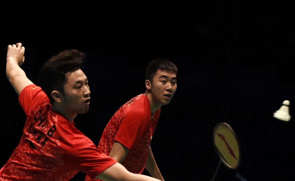 Chinese third seeds Chai Biao and Hong Wei suffered a surprise defeat in the men's doubles