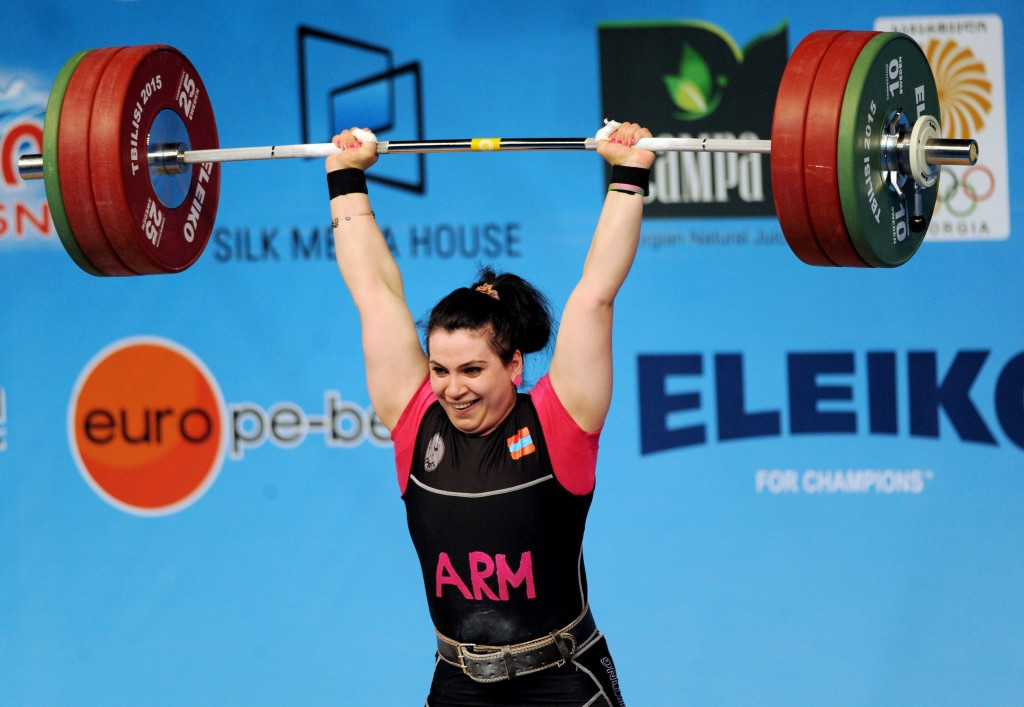 Olympic bronze medallist Hripsime Khurshudyan is among a trio of weightlifters to have avoided suspension for using meldonium ©Getty Images