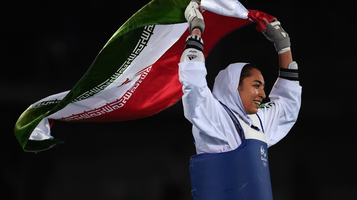 Alizadeh is the first woman to win an Olympic medal for Iran. GETTY IMAGES
