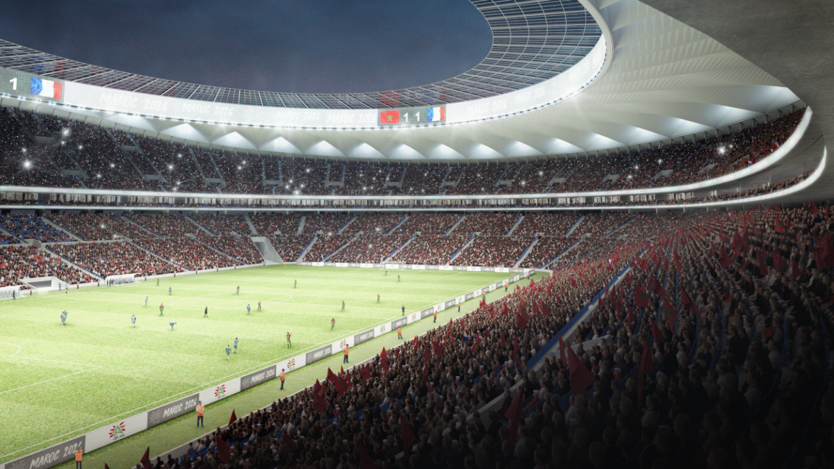The architectural firm Cruz y Ortiz are tasked with creating a stunning stadium. CRUZ Y ORTIZ