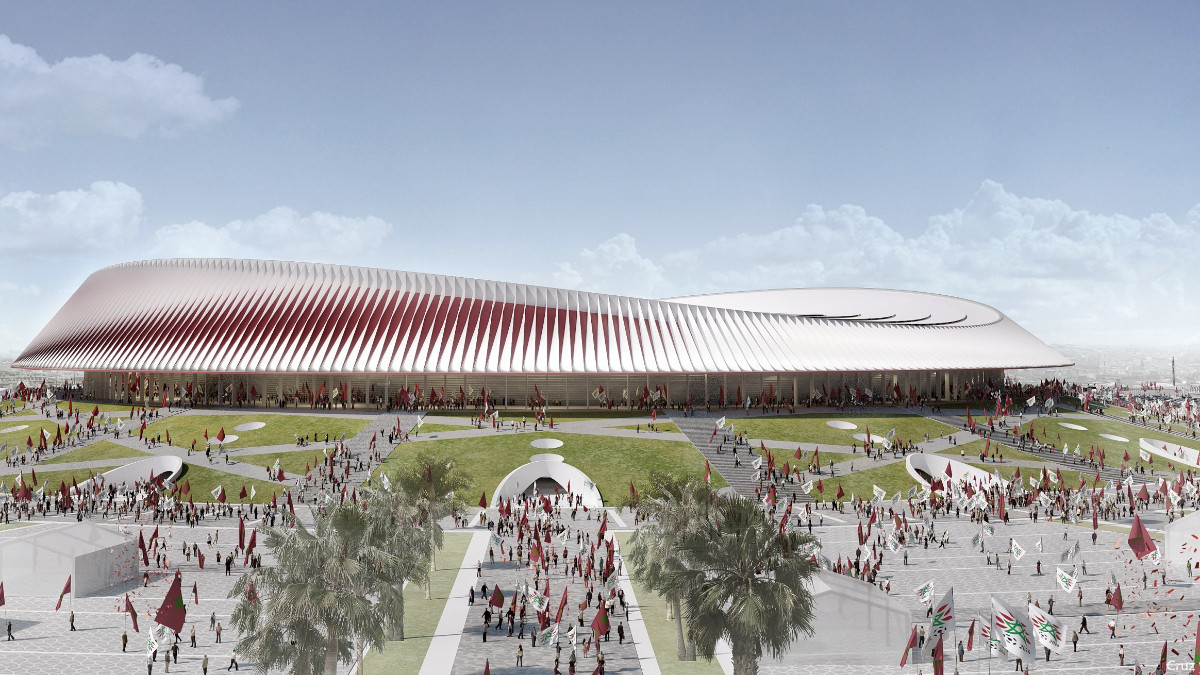 Morocco will have the largest football stadium in the world. CRUZ Y ORTIZ