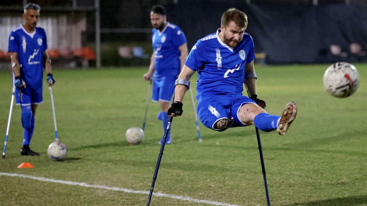 Hamas attack survivor star of Israel's amputee football team. GETTY IMAGES