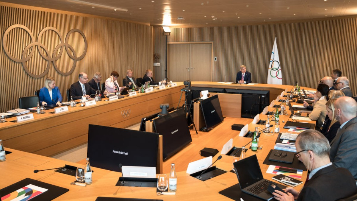 Meeting of the IOC Executive Board in Lausanne on March 19th. GETTY IMAGES