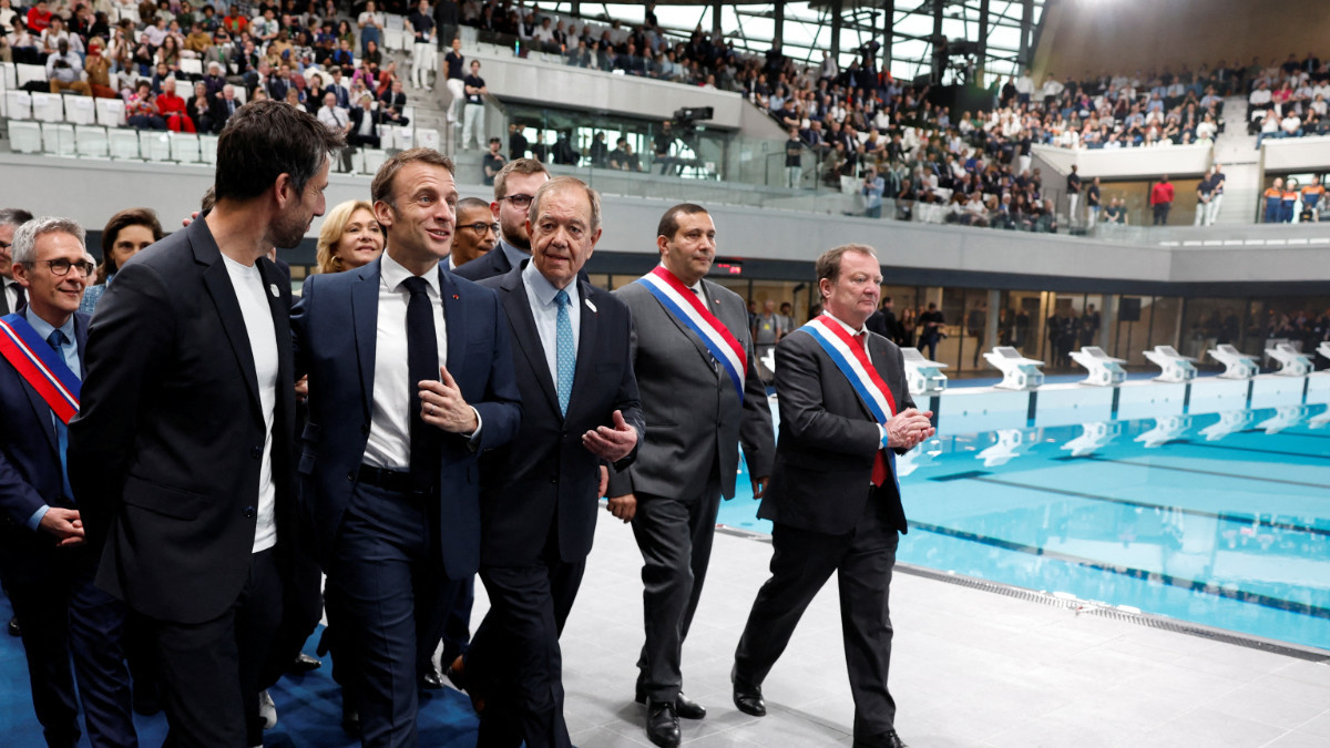 Paris 2024: Official opening of the Olympic Aquatics Centre