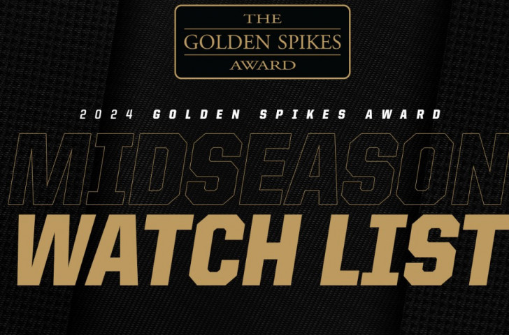 USA Baseball Releases 45 Mid-Season Watch List for 2024 Golden Spikes Award. 'X' / USA GOLDEN SPIKES