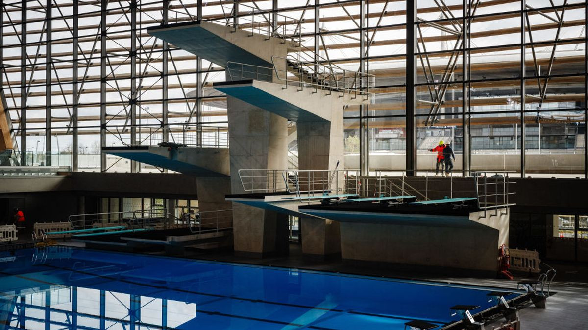 The Aquatics Centre will be used for artistic swimming, diving and water polo at Paris 2024. GETTY IMAGES
