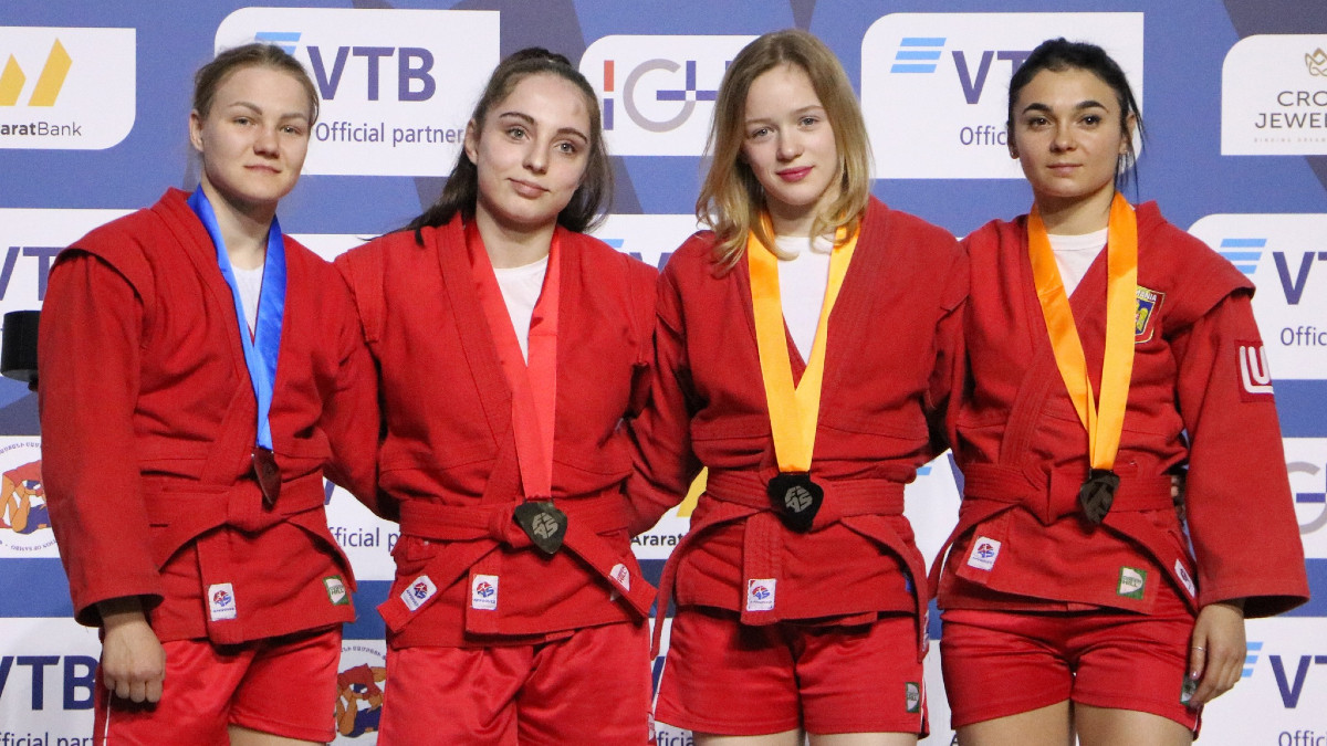 Medallists in the women's SAMBO - 54 kg category FIAS
