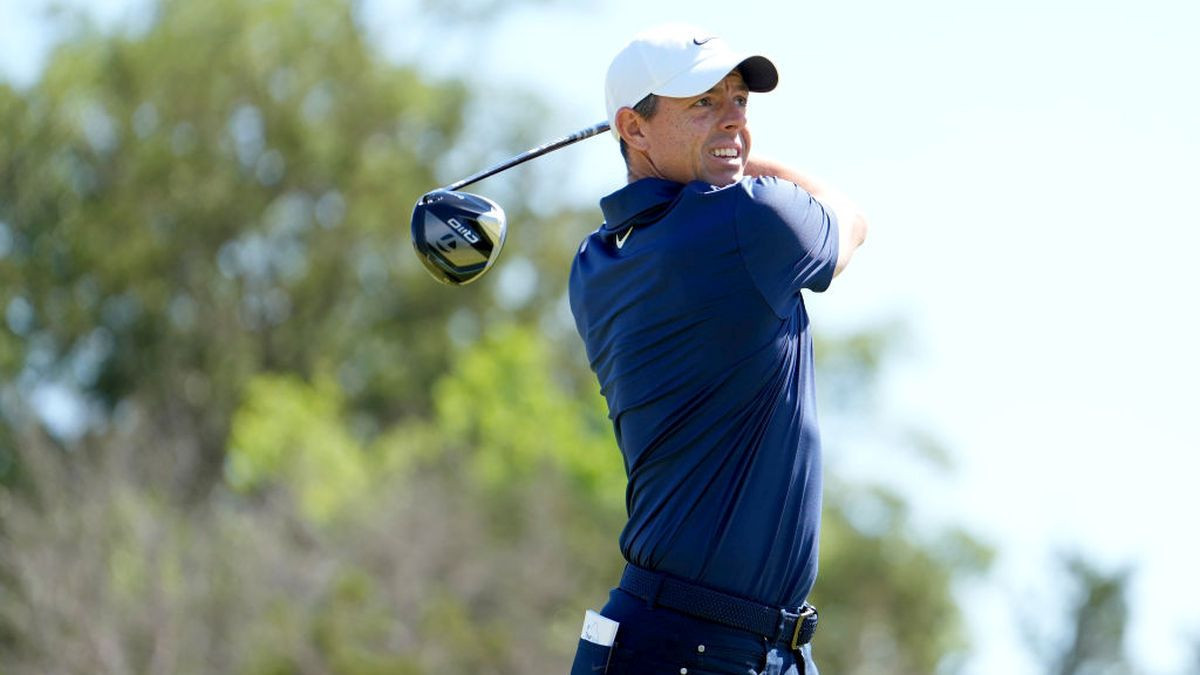 McIlroy plays in the second round of the Valero Texas Open in San Antonio. GETTY IMAGES