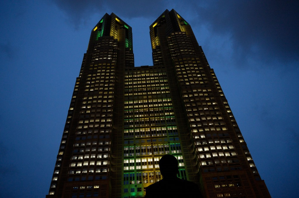Tokyo, Olympic Games hosts in 2020, also lit up their Metropolitan Government building in tribute ©Getty Images