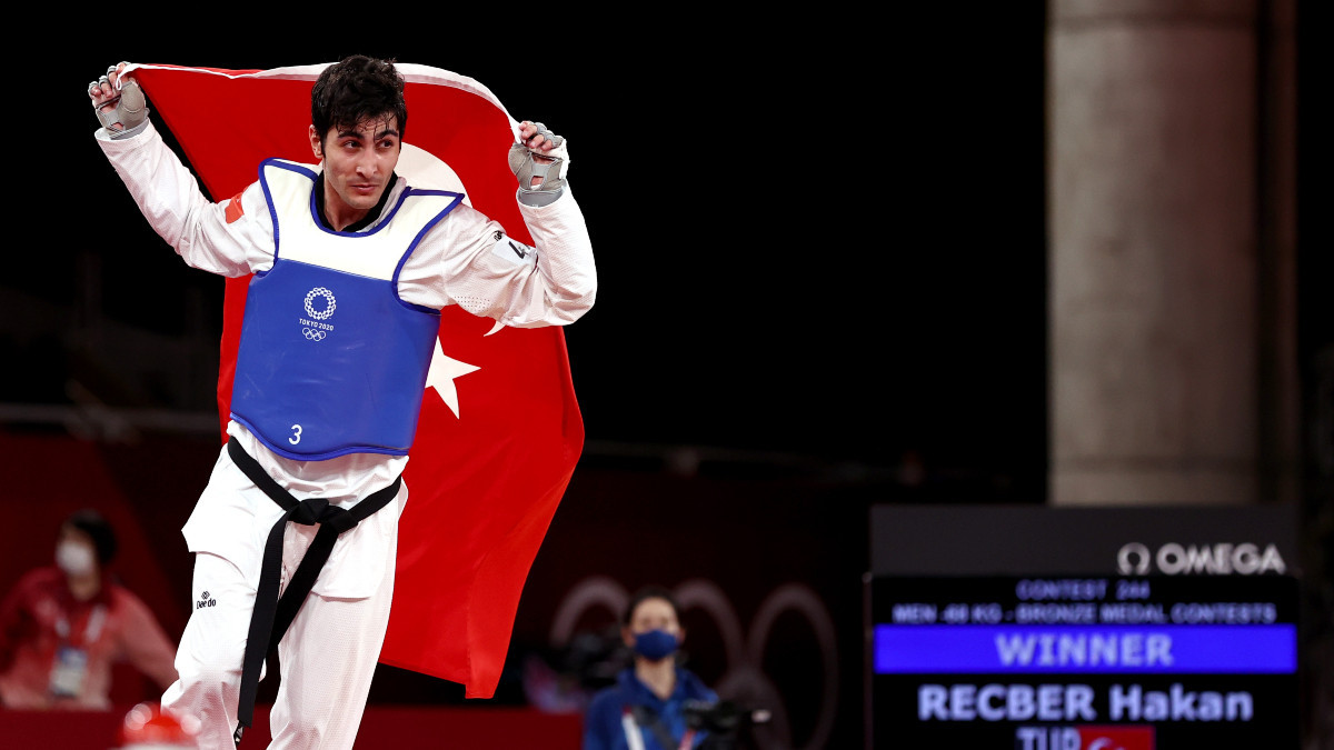 Turkish taekwondo star confident of gold at Paris 2024. GETTY IMAGES