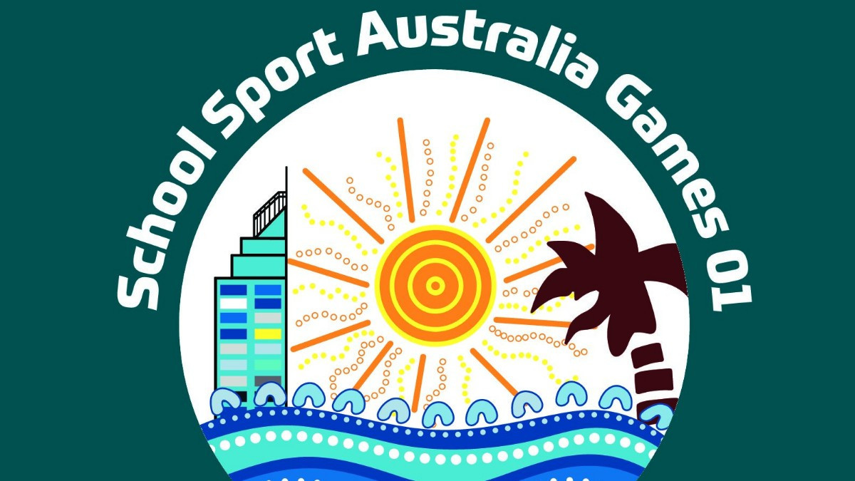 Logo for the First edition os the Games. SCHOOL SPORT AUSTRALIA
